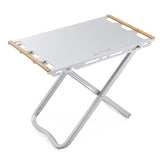 DAYTONA 29774 Motorcycle Camping Table, Connectable, Solo or Group, Flat Aluminum Table, 20.5 Inches (520 cm), Silver, One Size Fits Most
