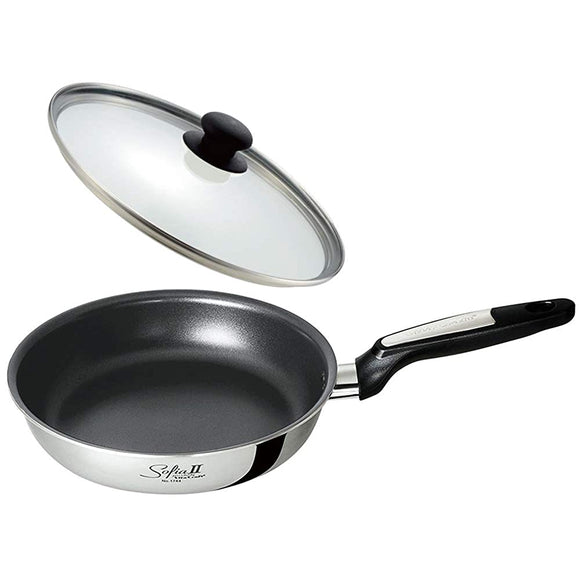 Vitacraft 1766 Sofia II Frying Pan, 10.2 inches (26 cm), Glass Lid Included