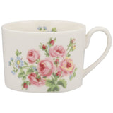 Laura Ashley LA40-194 Banched Roses Cup & Saucer, Set of 4, Made in Japan