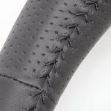 REAL (Real) Steering [210 Crown] Original Series All Leather Black Stitch H30-LPB-BK-CRW