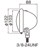 DAYTONA 45307 4.5-inch Bate-Type Headlight, Multi-Reflector Type (12V 35/35W)