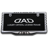 DAD Garson D.A.D Crystal License Frame II Front Model [Chrome] Aurora SB181-02