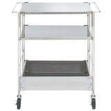 Muji 37167018 Stainless Steel Unit Shelf Wagon Set, Width 25.4 x Depth 16.1 x Height 27.8 inches (64.5 x 41 x 70.5 cm)