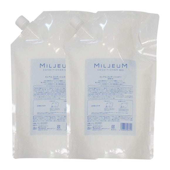 [X2 piece set] Demi hair care milleam conditioner 1800ml refill DEMI