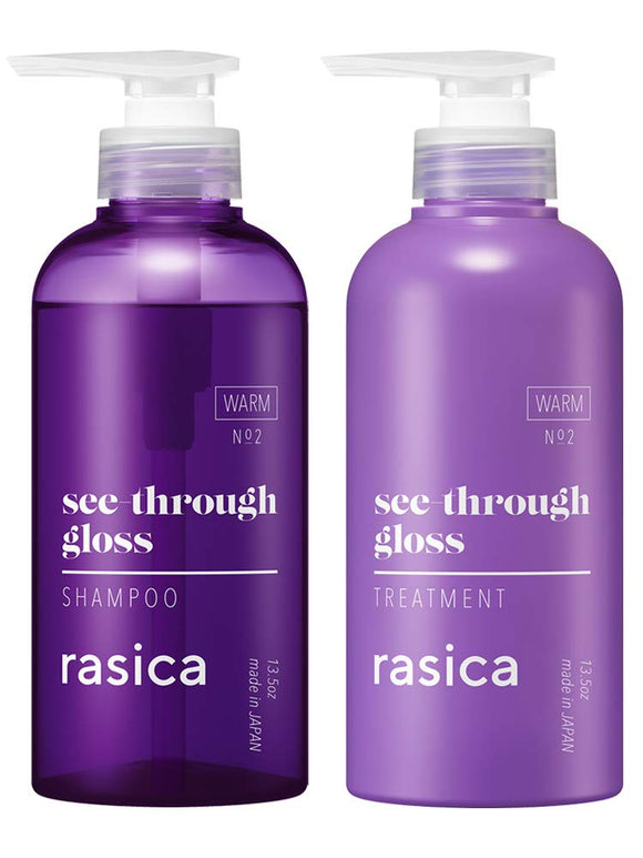 rasica Rasica See-through Gloss Set (400ml) (400g) [Color Care Shampoo Treatment]