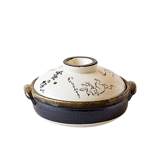 Banko Ware Dawn Pot No. 6 Choju-Giga, Made in Japan 24-801