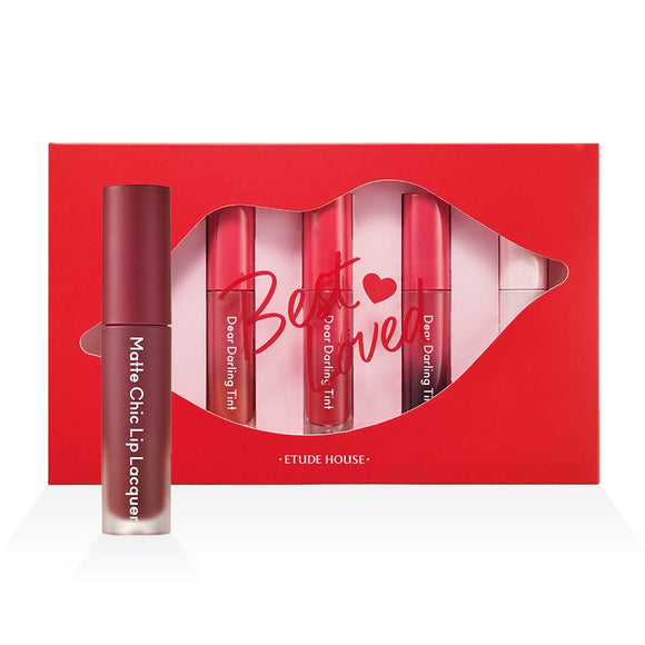 ETUDE Mini Lip Kit Best Love [Mini Lip, Lip Tint, Kids Cosmetics] Lipstick Multicolor 1.5g (x 5)