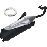 Honda Spacey 100 (JF13) Genuine type muffler Silver Ginja external goods with protector
