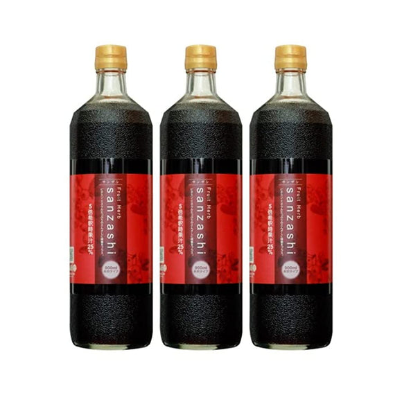 Fruit herb Sanzashi (for Kishaku) 900ml diluted type 3 bottles set