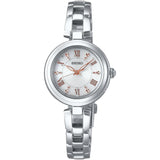 [Seiko Watch] Watch Seiko Selection Solar Radio Bracelet Type Pink Gradient Dial SWFH090 Women's Silver