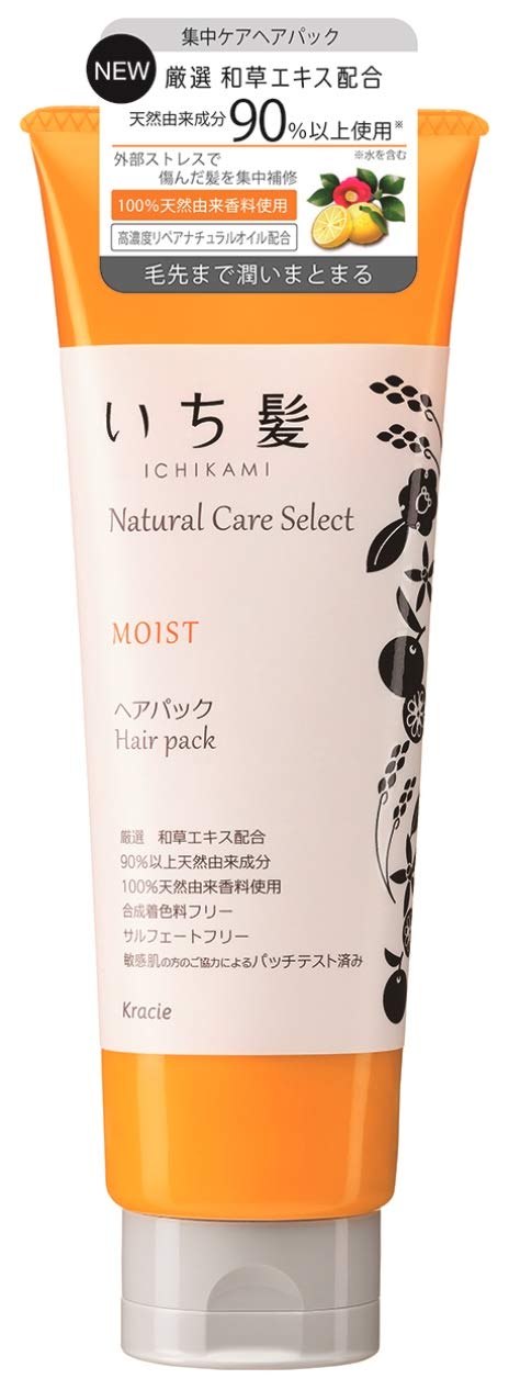 Ichikami Natural Care Select Moist Hair Pack 180g Citrus Floral Fragrance