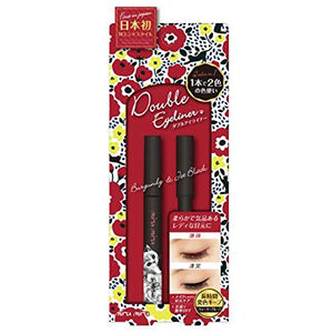 miru miru Double Liquid Eyeliner 01 Jet Black/Coral