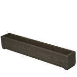 Welcome Wood LP90-UB Line Planter, Amber Brown, 35.4 x 5.9 x 4.9 inches (90 x 15 x 12.5 cm), Wood