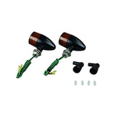 POSH 091098-S3 Motorcycle Accessories Aluminum Machine Turn Signal, Bullet Type