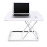 DMM.make DKS-LDS680W Tabletop Elevation Desk, Single, 680 White, 6 Levels of Adjustment, Spring Type, Place on Desk, Standing, Home Telework