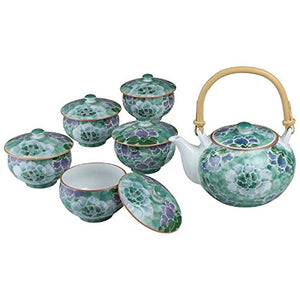 Tea Uten: Arita Yaki Aya Peony Potted Tea Set (1 Pot and 2 Tea Drink)