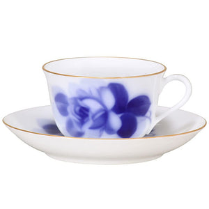 Okura Pottery 78C/8211 Blue Rose (8211) Cup & Saucer