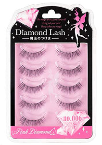 Diamond Lash [no.006] 5 pairs (for upper eyelashes) For round, cute and translucent eyes.