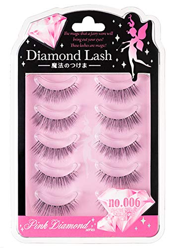 Diamond Lash [no.006] 5 pairs (for upper eyelashes) For round, cute and translucent eyes.