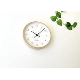 KATOMOKU plywood clock 22 radio clock light black sweep (continuous second hand) km-121BLRC 10.0 inches (252 mm)