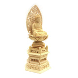 Kurita Buddha Statue Brand [Nyurai] Buddha Nyorai Zazu Statue Cypress Wood Premium Wood Carving Grass Hexagon (2.0 size) 531