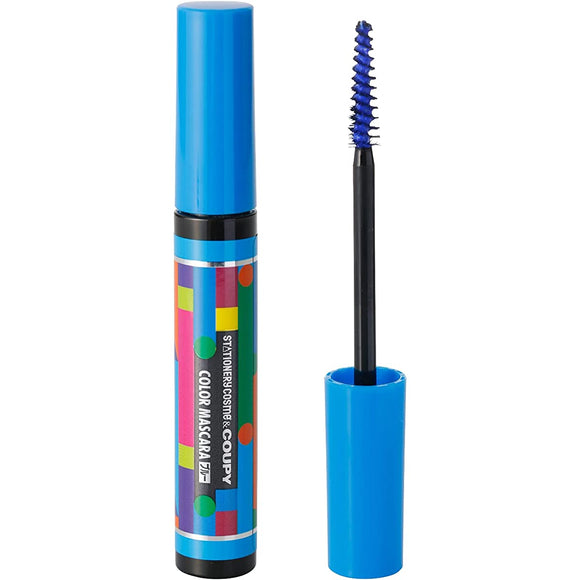 Stationary Cosmetics Coupy Pattern Color Mascara A Blue Blue High Color Waterproof