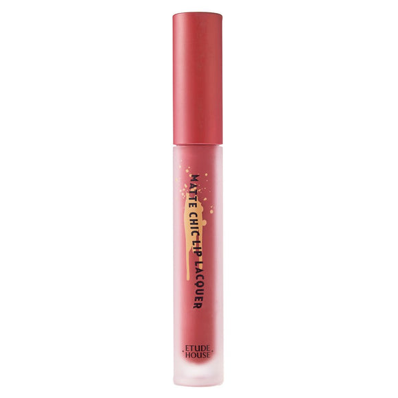 ETUDE Matte Thick Lip Lacquer BR401 (Wendy Brown) [Hard-to-fall Lip] 4g