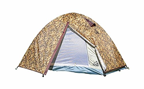 Captain Stag UA-26 Dome Tent (2 Person UV Reduction) Camping Out Series, Camouflage Pattern