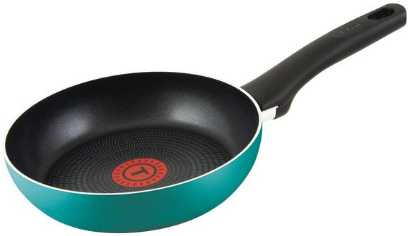 T-fal Frying Pan 7.9 inches (20 cm), For Gas Fires, Lagoon Frying Pan, Power Glide, 4-Layer Coating, With Handle