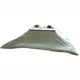 Hagihara Kotatsu Futon Cover Square "Dots" Green/Gray about 195x195 Reversible 240550606