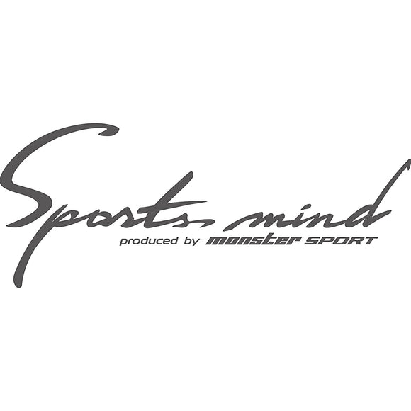 MONSTER SPORT 896102-0000M SportsMind Sticker (Gunmeta) 320x128mm