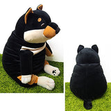 Shinada Global MOIN-0880B Mochi Inu Plush Toy, Kuroshiba, XL