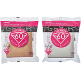 Hario Paper Filters for 02 Dripper White & Natural Set 100 Sheets Each