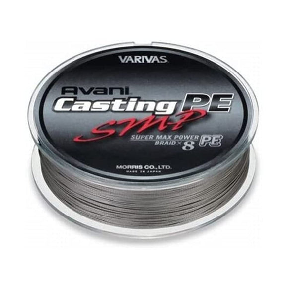 VARIVAS PE Line, Avani Casting PE, Super Max Power, 656.2 ft (200 m), No. 6, MAX 90 lbs, 8 Pieces, Stealth Gray