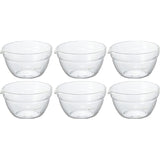 HARIO KB-20-BK Heat Resistant Glass, Single Mouth Bowl, 6.8 fl oz (200 ml), Set of 6, Clear