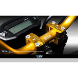 Dimotiv-DMV GROM/MSX Handle Post/Handle Riser 23mm Up (Handlebar Riser) Black DM-S-HR-YA-01-K