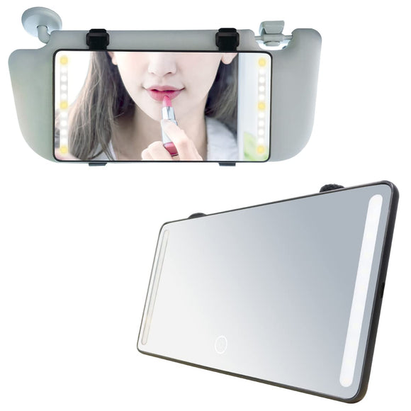 Relax IMirror ESP0203201 Eye Mirror, LED Mirror, for Cars, Sun Visor, Actress Mirror, Black