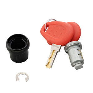 GIVI 93015 Z1565T Key Cylinder with Spare Keys, Standard Seem Number Key (Inner GrooveRed) Set of 1