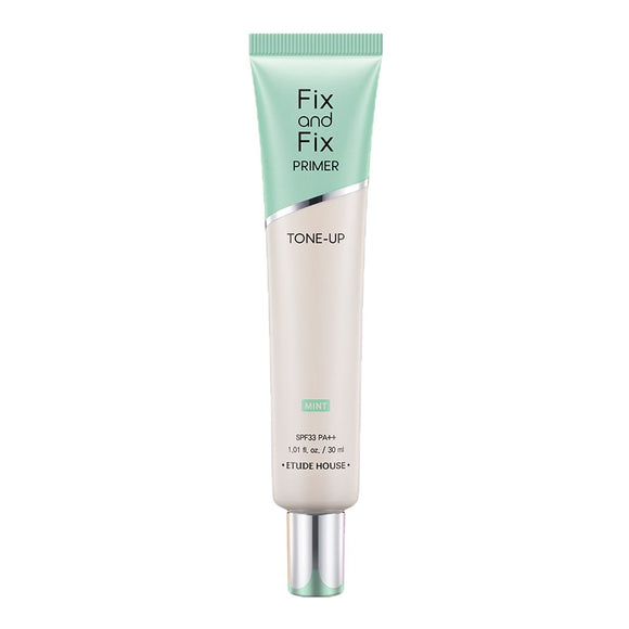 ETUDE Fix & Fix Tone Up Primer Mint [Makeup Base, Pore Cover, Sunscreen, Green] 30ml