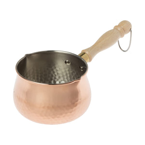 Nagao Tsubame Sanjo Pure Copper Milk Pan, 23.7 fl oz (700 ml), Includes Polisher, Made in Japan