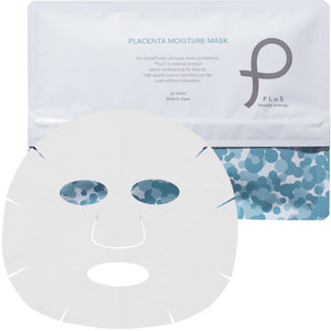 PLuS Sheet Mask Placenta Moisture Mask (35 pieces / Daily Type) Moisturizing Firmness (Made in Japan) Face Pack Face Mask Sheet Mask Face Pack