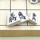 Tendo Shogi Pieces Official Font, White Camellia Top Carved in Paulownia Box