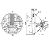 IPF Headlight ASSY Halogen H4 Round 2 Lens Cut 9111
