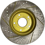FUJI BRAKER CO., LTD. SPIRIT GOLD DRILLED SLIT DISC BRAKE ROTOR 306S001DSR/L