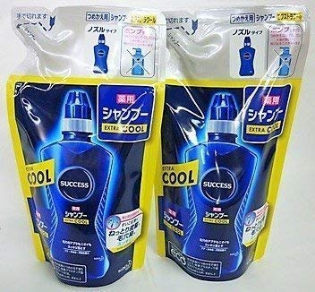 [Set of 2] Success Medicated Shampoo Extra Cool Refill 300ml x 2