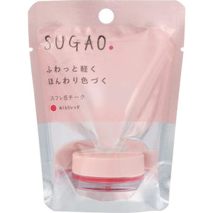 SUGAO Souffle Cheek Warmth Red Tone Change Powder Blended with Light 4.8g