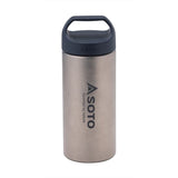 SOTO ST-AB20 Water Bottle Bottle, 6.8 fl oz (200 ml), Lightweight, Durable, Titanium, Heat Retention, Cold Retention, Vacuum Insulated, Silver