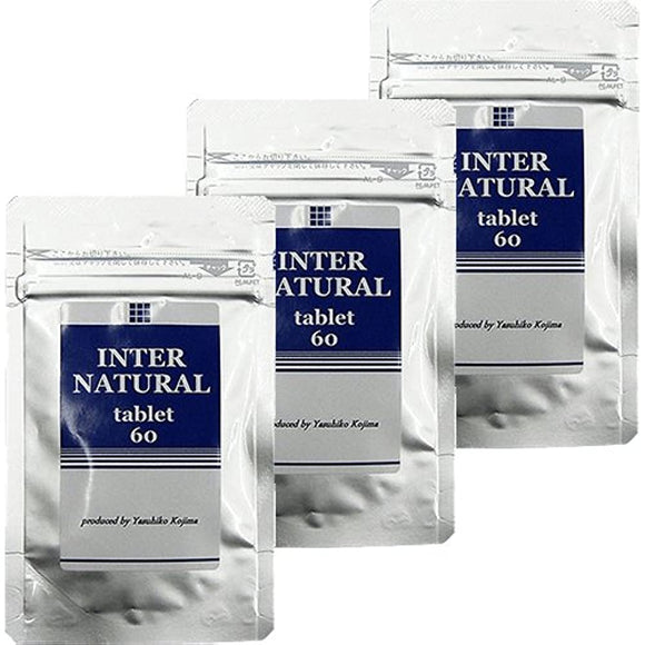 Internatural Tablet (INTER NATURAL tablet) 60 Tablets x 3 Bags (180 Tablets), For Commercial Use