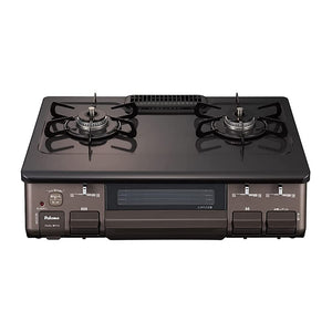 Paloma IC-S806BM-L-12A13A Cooktop, Waterless, Single-Sided Grill, 3 Safe Functions, 23.2 inches (59 cm), City Gas (12A13A), Left High Fire, Brown