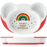 Skater WP7 Children's Plate, Easy to Scoop, Children's Tableware, Baby Lunch Plate, Harapeko Caterpillar, 9.0 x 6.2 x 1.4 inches (22.7 x 15.7 x 3.6 cm)